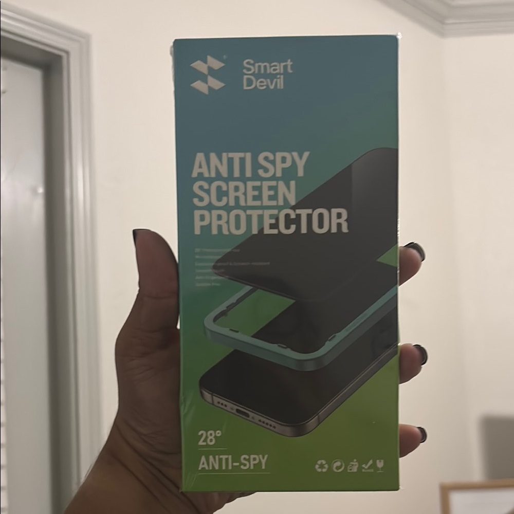 Anti-Spy Screen Protector - Black